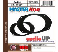 ADATTATORI ALTOPARLANTI ANTERIORI E POSTERIORI DIAMETRO 165 mm PER FIAT FREEMONT