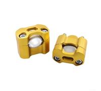 Adattatori Alzamanubrio CNC Leggeri 22mm 28mm Adattatori Alzamanubrio | per moto strada, compatibile 22-28mm, viti esagonali incluse, design compatto, sicuro(gold)
