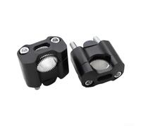 Adattatori Alzamanubrio CNC Leggeri 22mm 28mm Adattatori Alzamanubrio | per moto strada, compatibile 22-28mm, viti esagonali incluse, design compatto, sicuro(black)