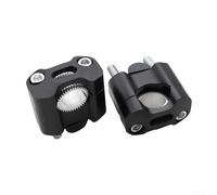 Adattatori Alzamanubrio per moto Robusti per Barre 22mm 28mm(black) | Design texturizzato, resistenza , viti esagonale, per off-road, per enduro, cross