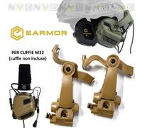 Adattatori Attacchi Elmetto Arc Cuffie EARMOR M16C per M32 MOD 3 4 COYOTE