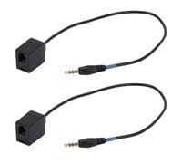 adattatori da jack maschio da 3,5 mm a RJ9 4P4C femmina, convertitore di estensione