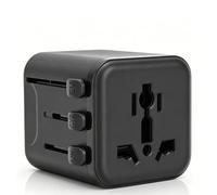 Adattatori da Viaggio Universali, Convertitore Multi Spina Internazionale Compatto da 2500 W 10 A, Adattatori per Prese Portatili per Viaggi di Lavoro, Vacanze, 55 x 52 x 56 mm
