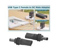 Adattatori di connessione USB C maschio femmina a DC 5,5x2,1mm da 3 pezzi per spine di ricarica Mini Satellite PD20V 100W Tipo C
