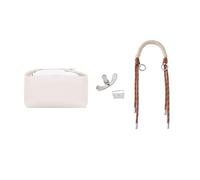 Adattatori e tracolle compatibili con le borse Hermes Trousee, trasformazione borsa e accessori upgrade(White)