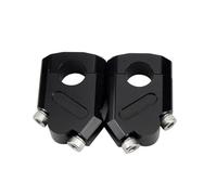 Adattatori estensione manubrio Per FZ6 S2 FZ 6 Per Fazer MT07 MT09 22mm Riser Morsetto Manubrio(Nero)
