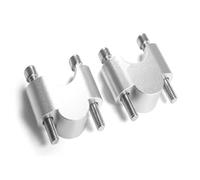 Adattatori estensione manubrio Supporto Morsetto Elevazione Riser Manubrio Per Loncin Per Voge 300 AC DS 300AC 300DS 500R 500AC 500DS 500DSX 650DS(Heighten-Silver)