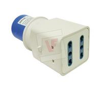 Adattatori industriali 'REER' REER ADAT.SPINA CE 16A+2 PRESE BIP.