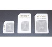 Adattatori Nano SIM a Micro, Nano SIM a Standard SIM e Micro SIM a Standard SIM - convertitori per iPhone 5-4s - 4 - iPad 4-3 - 2 - mini - bianco