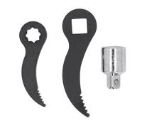 Adattatori per barra da spinta, testa con attacco a stella da 3/8" e a quadrato scanalato da 1/2" con asta di prolunga, adattatore chiave a barra da spinta per la rimozione dell’al