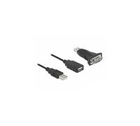 Adattatori per inversione del genere dei cavi DELOCK Adattatore USB 2.0 Tipo-A a 1 x Seriale RS-232 D-Sub 9 pin maschio con dadi