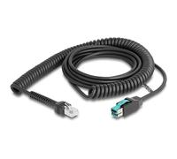 Adattatori per inversione del genere dei cavi DELOCK Cavo a spirale da RJ50 maschio a PoweredUSB maschio 12 V 3 m nero