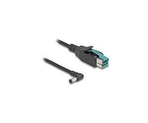 Adattatori per inversione del genere dei cavi DELOCK Cavo PoweredUSB maschio 12 V - DC 5,5 x 2,5 mm maschio ad angolo 3 m