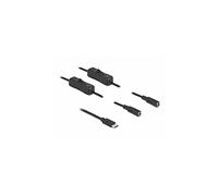 Adattatori per inversione del genere dei cavi DELOCK Cavo USB Type-C maschio per 2 x DC 5,5 x 2,1 mm femmina con interruttore 1 m