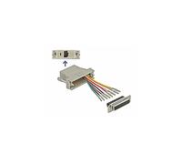 Adattatori per inversione del genere dei cavi DELOCK Kit di montaggio grigio per adattatore D-Sub 25 pin femmina per RJ45 femmina