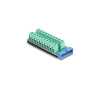Adattatori per inversione del genere dei cavi DELOCK USB connettore maschio - Adattatore per morsettiera 20 pin
