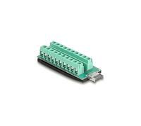 Adattatori per inversione del genere dei cavi DELOCK USB Type-E chiave A maschio - Adattatore per morsettiera 20 pin