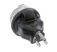 Adattatori per inversione del genere dei cavi INLINE InLine Adattatore da viaggio, Spina NEMA 1-15 (USA) a Presa CEE 7/7