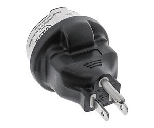 Adattatori per inversione del genere dei cavi INLINE InLine Adattatore da viaggio, Spina NEMA 1-15 (USA) a Presa CEE 7/7