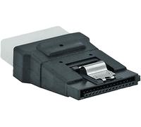 Adattatori per inversione del genere dei cavi INLINE InLine Adattatore SATA Power Typ-L 15pin F a 4pin M 5,25" (LP4), chius. scatto