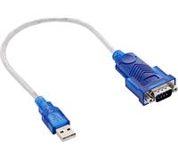 Adattatori per inversione del genere dei cavi INLINE InLine Adattatore USB A / Seriale RS232 Sub-D 9pin maschio, cavo 0,2m