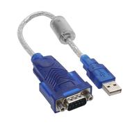 Adattatori per inversione del genere dei cavi INLINE InLine Adattatore USB A / Seriale RS232 Sub-D 9pin m., ferrite, Premium