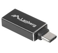 Adattatore Lanberg AD-UC-UA-02 USB 3.0 Type C a USB 3.0 Type A Nero Nichel