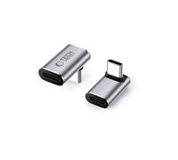 Adattatori per inversione del genere dei cavi TECHPROTECT UltraBoost AA02, USB-C angolare, USB-C a USB-C, USB4, 40 Gbps, 100 W