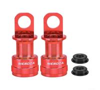 Adattatori per pedale a sgancio rapido in alluminio per bici pieghevole Brompton, include due pezzi di montaggio (rosso)