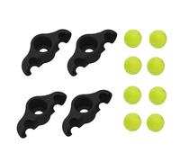 Adattatori Per Piedi A Pressione Per Ciclismo - Allenatori Per Bici Con Piastra Forcellante Portatile | Allenatore Per Bici Con Piastra Forcellante Antiscivolo 4X Con Confezione Da 8 Palline Da Tennis