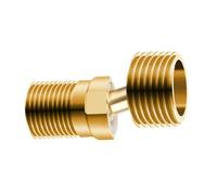 Adattatori per raccordi per tubi in ottone resistenti all'erosione, connessione filettata curva angolata, rotazione di 360 gradi, per capezzoli filettati maschio da bagno