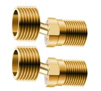 Adattatori per raccordi per tubi in ottone resistenti all'erosione, connessione filettata curva angolata, rotazione di 360 gradi, per connettore per tubo in ottone per filettatura bagno