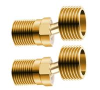 Adattatori per raccordi per tubi in ottone resistenti all'erosione, connessione filettata curva angolata, rotazione di 360 gradi, per capezzoli filettati maschio da bagno