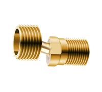 Adattatori per raccordi per tubi in ottone resistenti all'erosione, connessione filettata curva angolata, rotazione di 360 gradi, per connettore per tubo in ottone per filettatura bagno