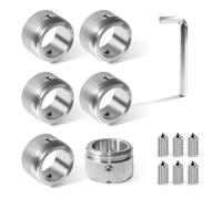 Adattatori per termostato per radiatore: Set di 6 adattatori per valvole Termostatiche, diametro interno ø22 mm, con chiave esagonale per valvole Rav, Ra, Ravl