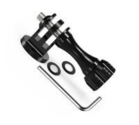 Adattatori portatili a forma di triangolo in lega di alluminio per action camera tramite foro per vite da 1/4 di pollice che forniscono agitazioni salde e ridotte durante le attività degli adattatori
