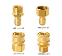 Adattatori Quick Connect compatibili M22 set 4 pezzi per tubi ad alta pressione