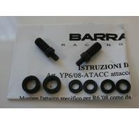 Adattatori specchietti EGO-RACE BARRACUDA Mirror adapter set Yamaha YZF R6 2008