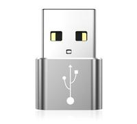 Adattatori Type-C Femmina a USB Maschio - 3.0, per Dati, per Pen Drive | 2 Pezzi | per dispositivi Android, Dati | Argenti