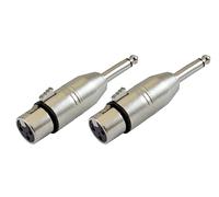 Karma Adattatori XLR F/ Jack 6.3 mm mono RDM CN6 Silver