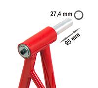 Adattatorre Perno Cavalletto Monobraccio Alzamoto Metallo Triumph 27.4mm
