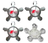 Adatto a Audi Lega Calotta Centrale Ruota Mozzo x4 Grigio Rs 135mm A3 A4 A6