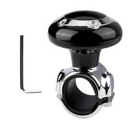 Adatto a Auto Camion Trattori Barche e Carrelli - Pomello per Volante Universale in Nero con Cuscinetto Fluido e Rivestimento Antiscivolo pomello volante trattore