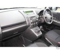 Adatto a Mazda 5 pelle Nera Cambio Marce Rivestimento Nuovo Custom Made IN UK