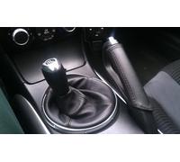 Adatto a Mazda RX8 Nero Cambio IN Pelle Ghetta Bagagliaio Nuovo Custom Made UK