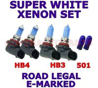 Adatto a Mitsubishi Outlander SUV 2007 + Set HB3 HB4 501 Alogena Bianco