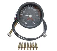 Adatto A Willys All Jeeps MB CJ M38 M38A Contachilometri Analogico Nera Con Cavo