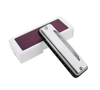 Adatto Ai Principianti Armonica A Bocca Professionale A 10 Fori In Si Bemolle Argentato E Altri Toni armonica Strumento Per Principianti(F equals G flat)