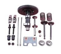 Adatto for albero a camme for motosega a olio GX390 13HP con bilanciere, piastra di spinta, bilanciere, alzavalvola 14100-ZF6-W01, 14410-ZE3-013