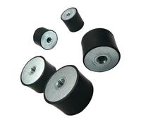 Adatto for ammortizzatori in gomma antivibranti Ø10-75mm M4 M5 M6 M8 M10 Silentblock in gomma-metallo(M8 40x30mm)